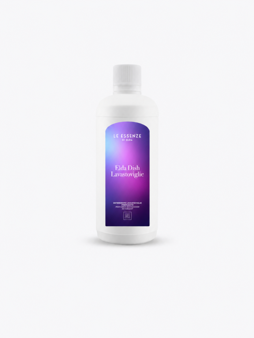 Elda Dish uppþvottavélaefni – hvít plastflaska með fjólubláum miða 500ml | Scento Verslun