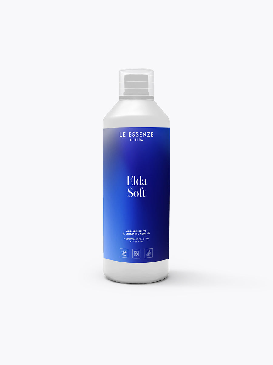 Bottle of Le Essenze Elda Soft on a white background