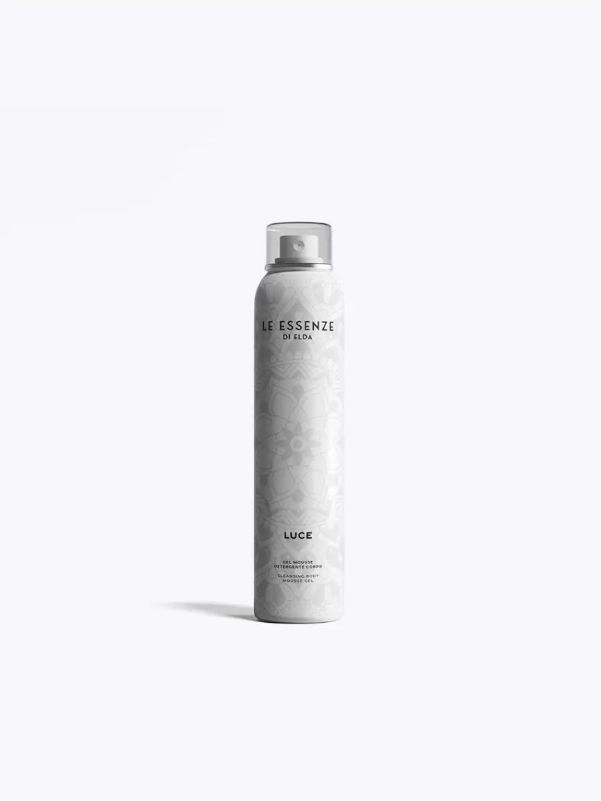 Luce sturtufroða 200ml frá Le Essenze di Elda í hvítri flösku með gegnsæju loki.