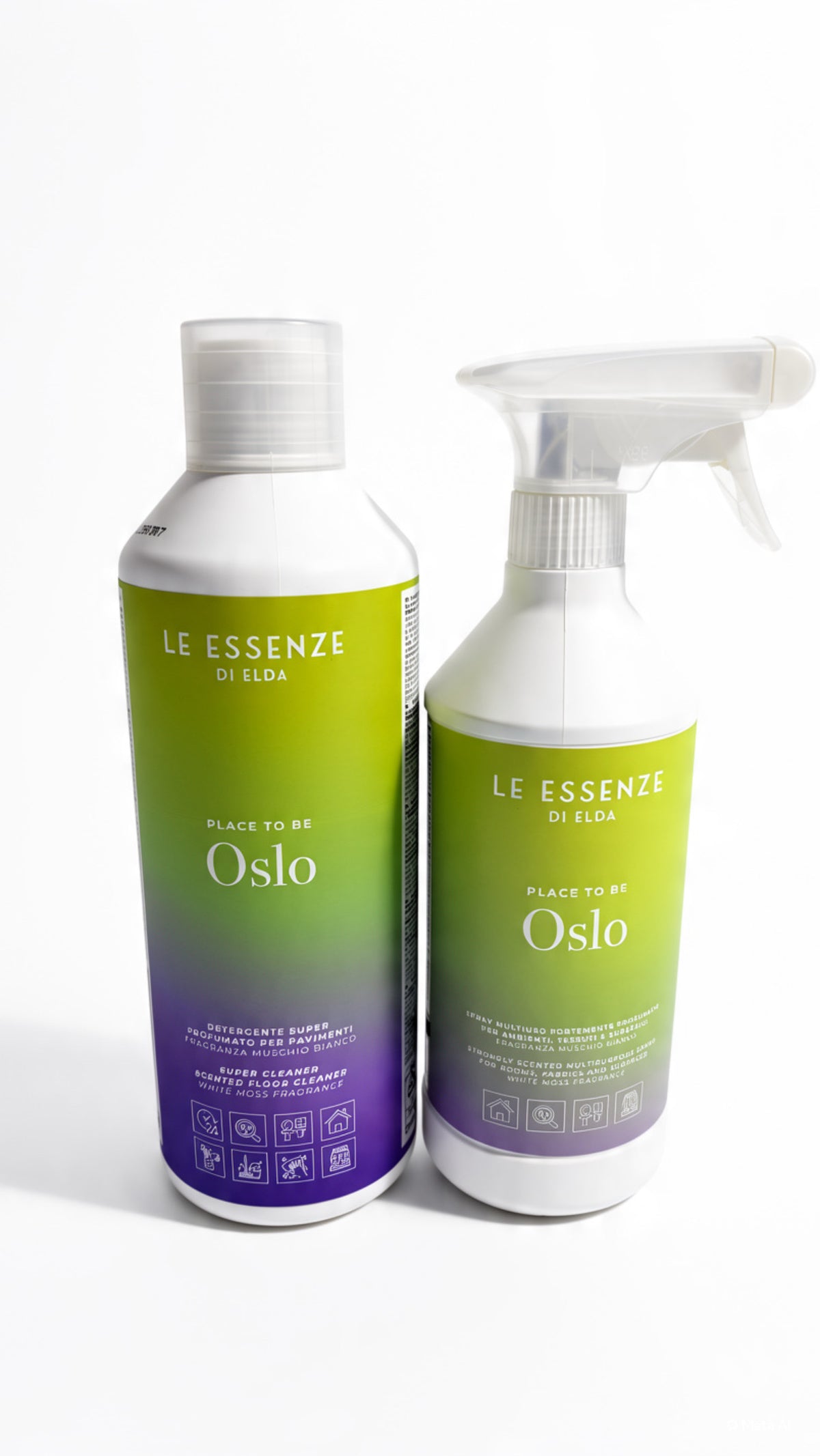 Place to Be Oslo sett með fjölnotaspreyi 750 ml og gólfhreinsi 1 L