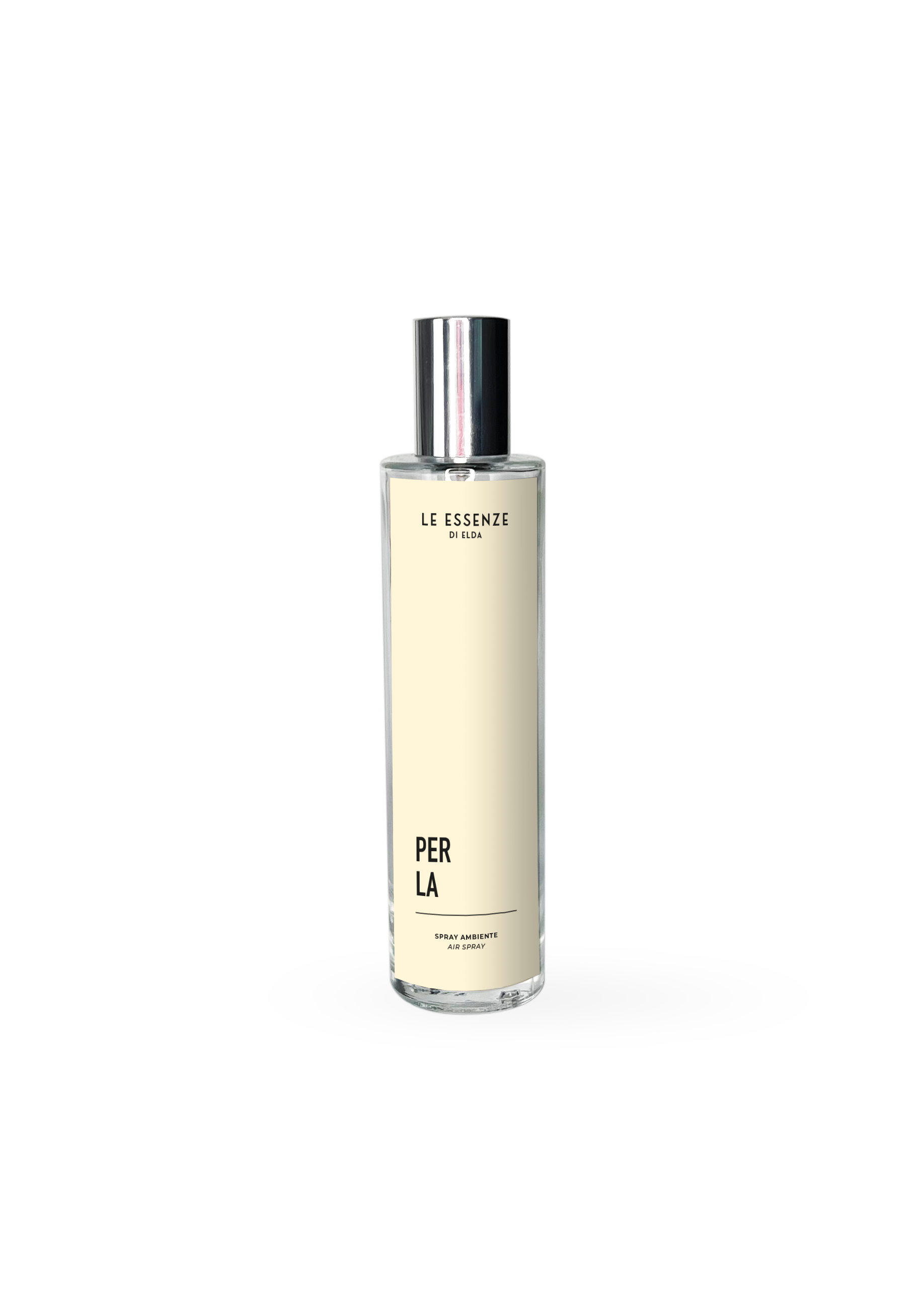 Perfume for room bottle labeled 'Le Essence' on a white background