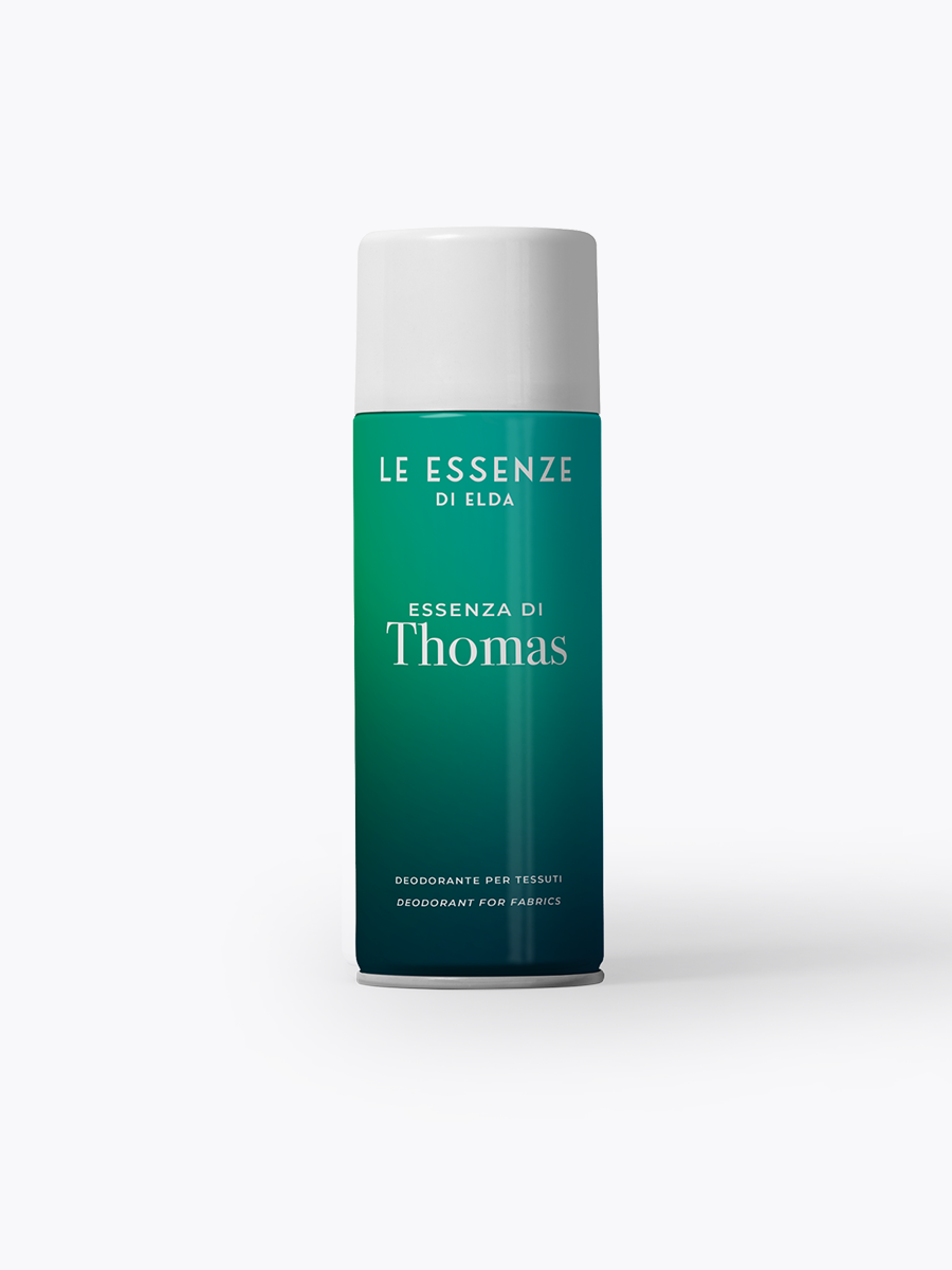 Deodorant can with green body and white cap on a white background